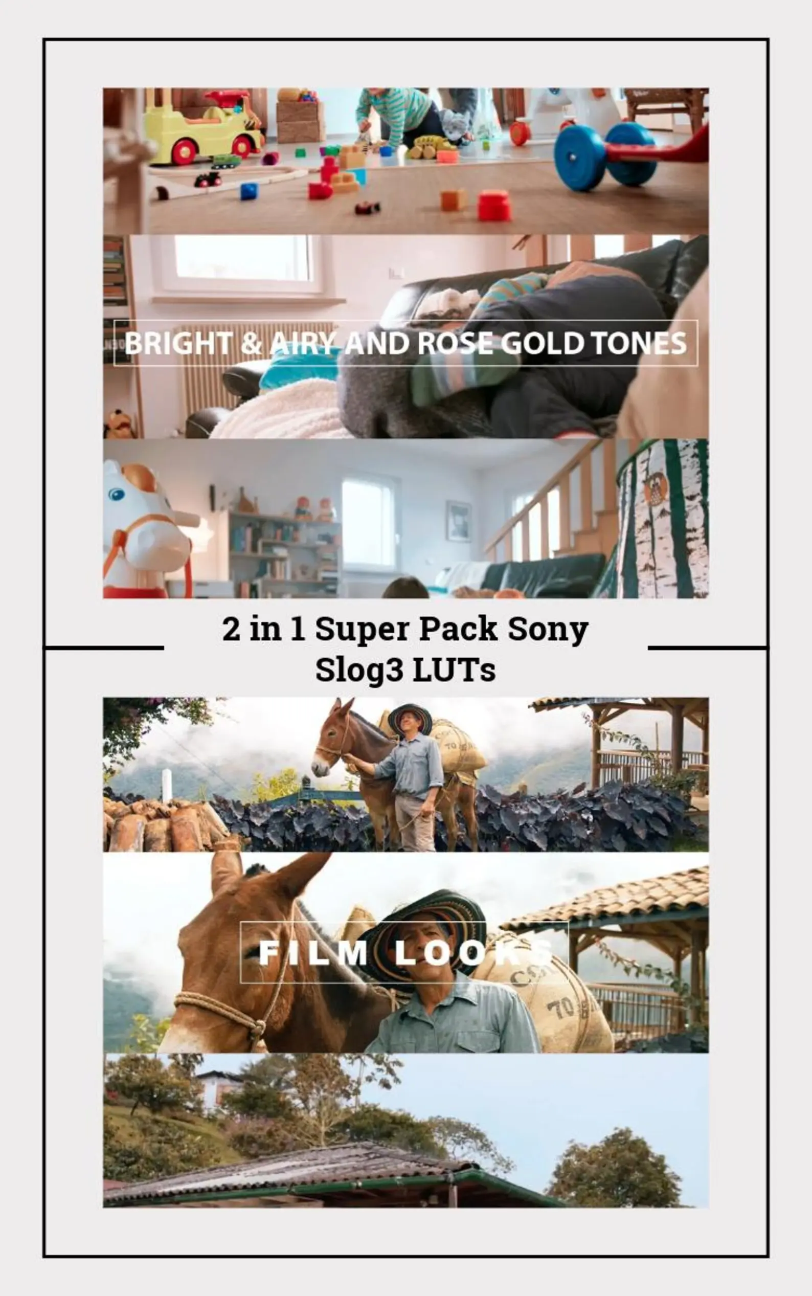 Professional Cinematic LUTs for Sony S-Log3 (A7S III, FX3, FX6) and more